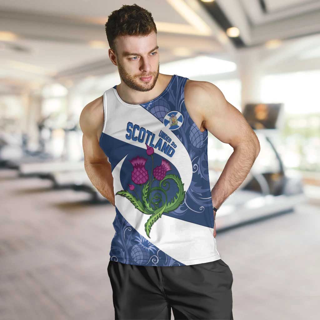 Custom Scotland Rugby Men Tank Top 2024 Go Champions Scottish Thistles - Vibe Hoodie Shop
