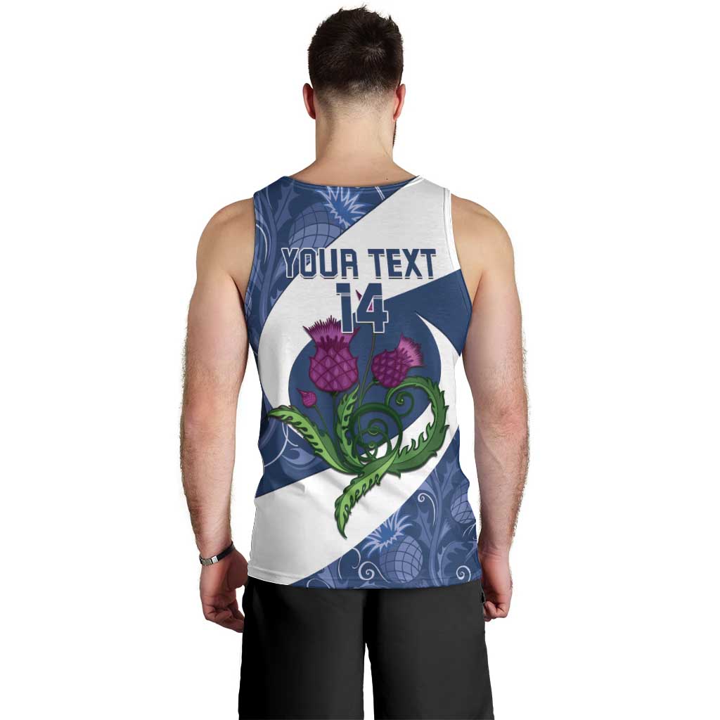 Custom Scotland Rugby Men Tank Top 2024 Go Champions Scottish Thistles - Vibe Hoodie Shop