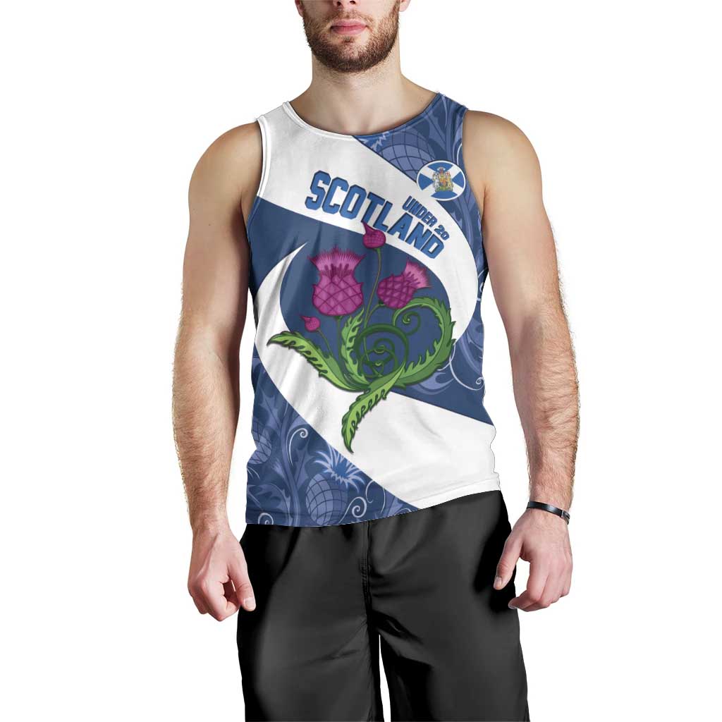 Custom Scotland Rugby Men Tank Top 2024 Go Champions Scottish Thistles - Vibe Hoodie Shop