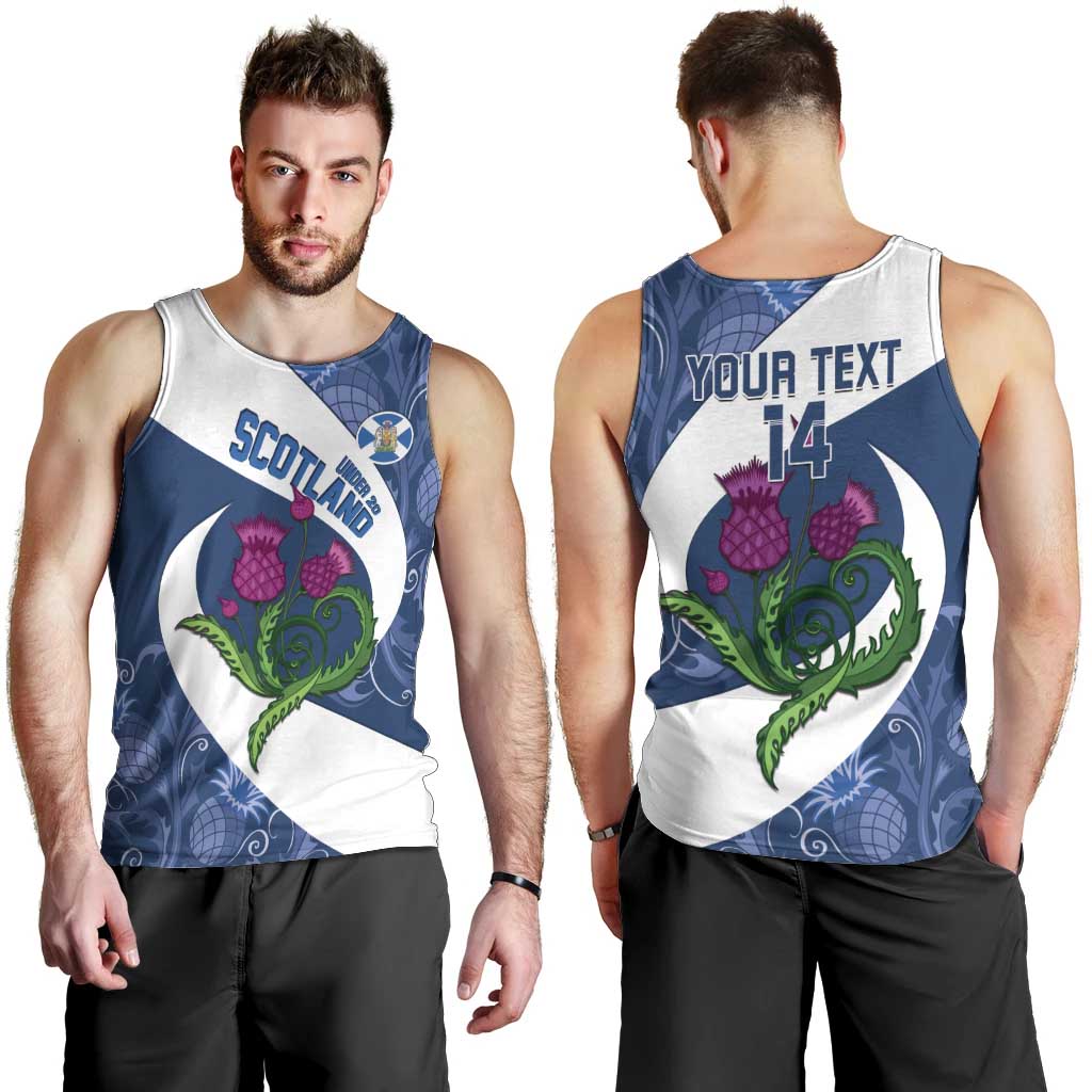 Custom Scotland Rugby Men Tank Top 2024 Go Champions Scottish Thistles - Vibe Hoodie Shop