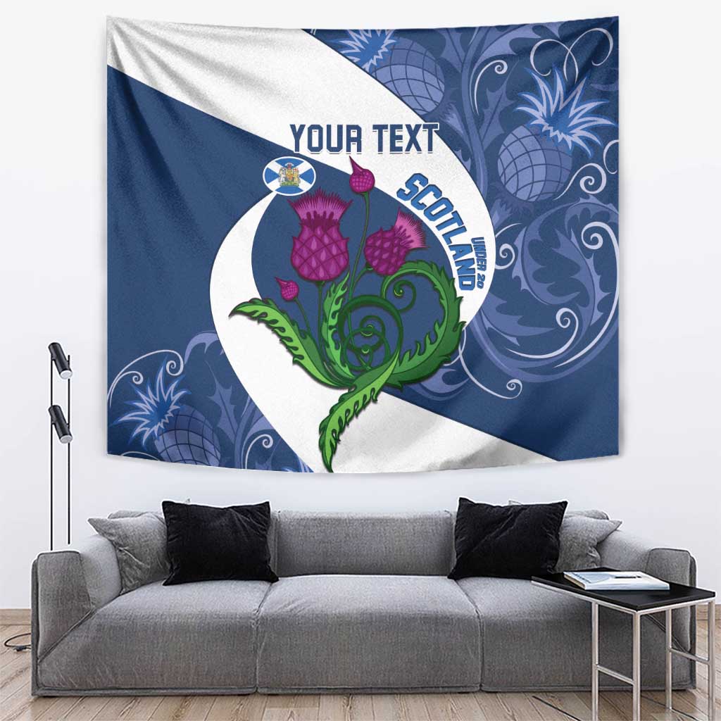 Custom Scotland Rugby Tapestry 2024 Go Champions Scottish Thistles - Vibe Hoodie Shop