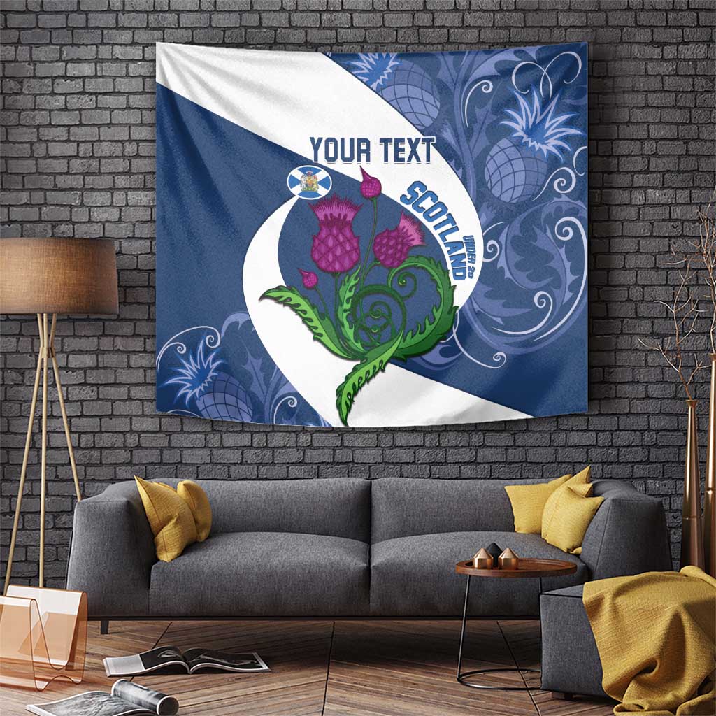 Custom Scotland Rugby Tapestry 2024 Go Champions Scottish Thistles - Vibe Hoodie Shop