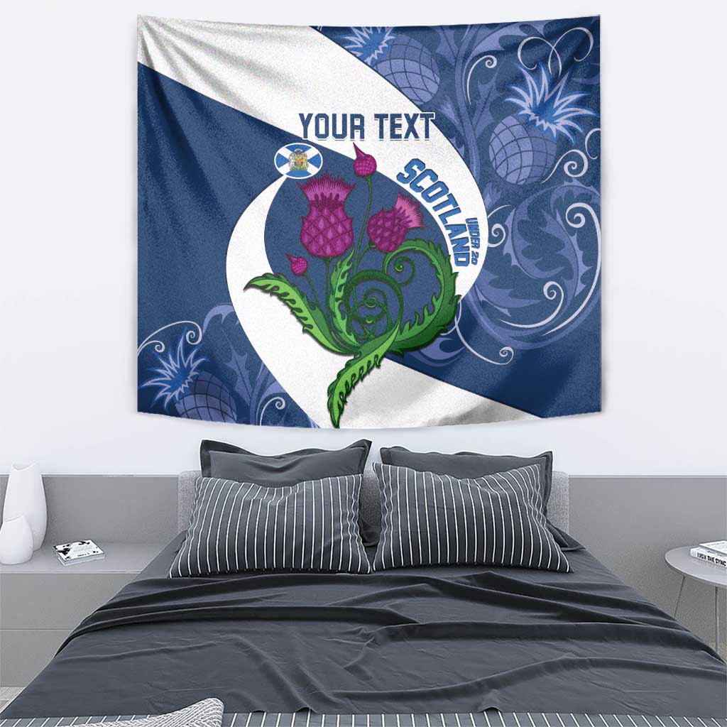 Custom Scotland Rugby Tapestry 2024 Go Champions Scottish Thistles - Vibe Hoodie Shop