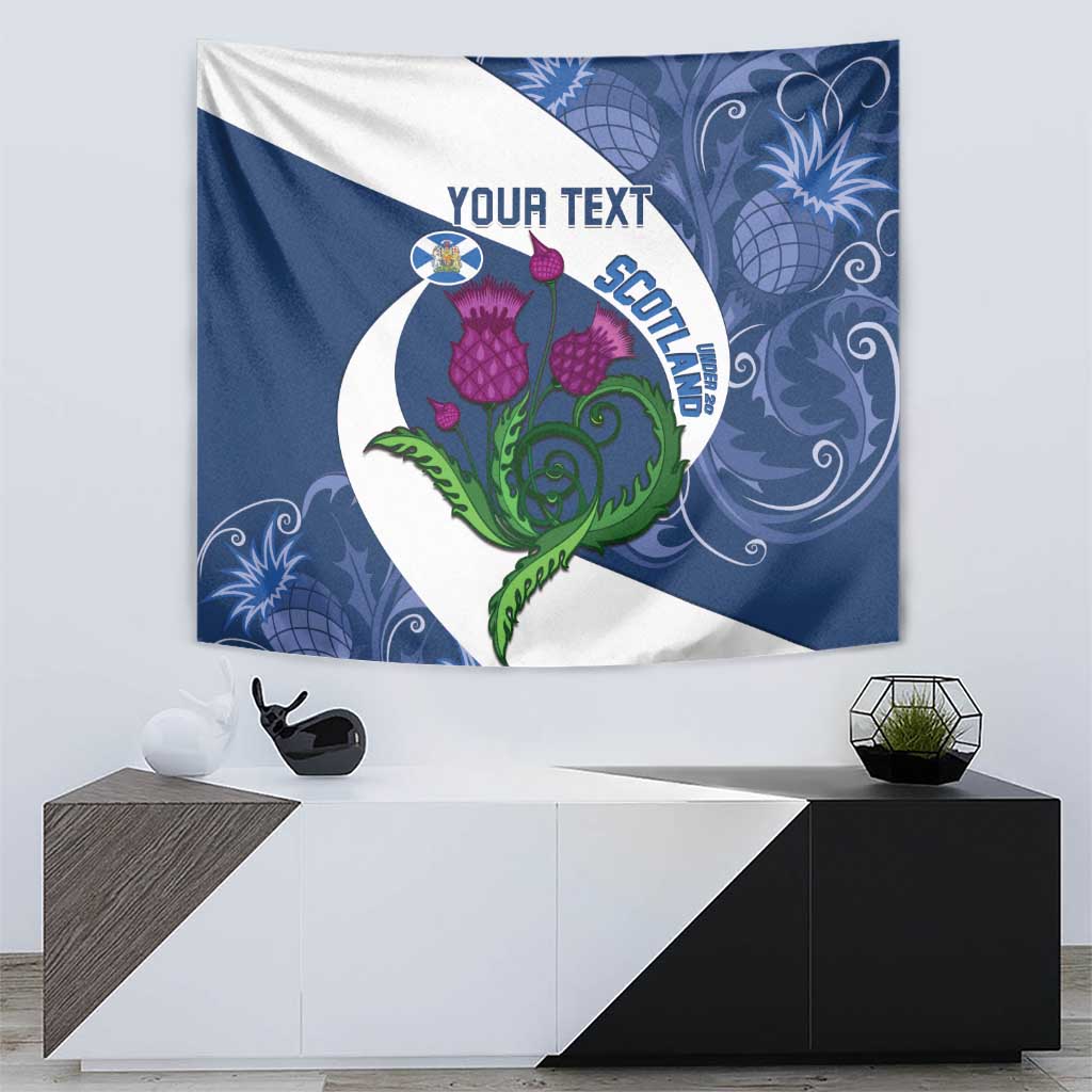 Custom Scotland Rugby Tapestry 2024 Go Champions Scottish Thistles - Vibe Hoodie Shop