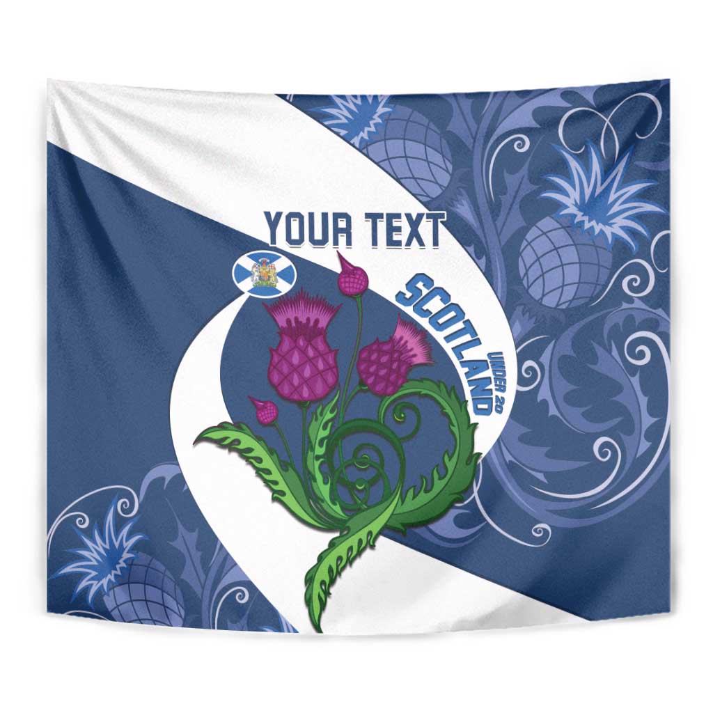 Custom Scotland Rugby Tapestry 2024 Go Champions Scottish Thistles - Vibe Hoodie Shop