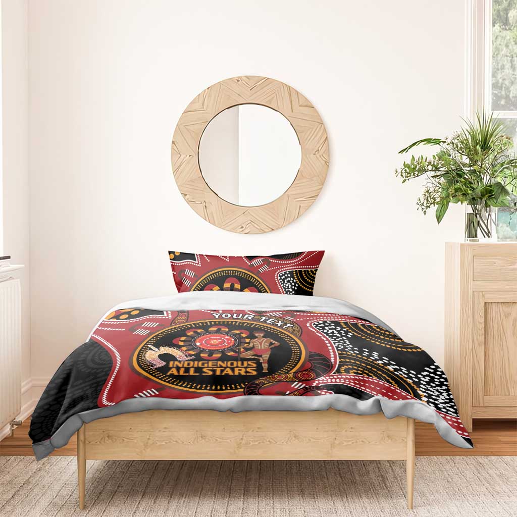 Custom Australia Indigenous Rugby Bedding Set 2024 Aboriginal All Stars - Vibe Hoodie Shop