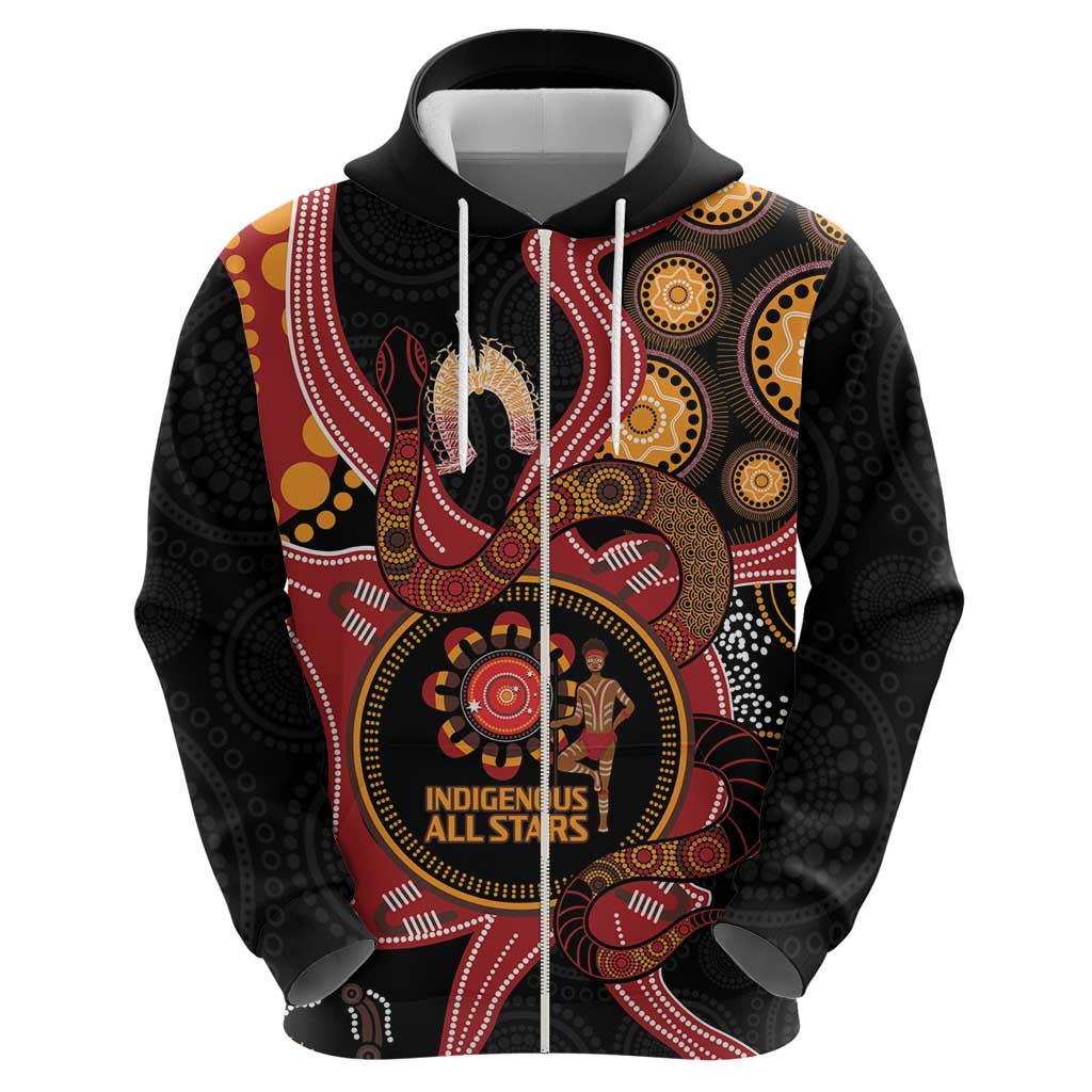Custom Australia Indigenous Rugby Hoodie 2024 Aboriginal All Stars - Vibe Hoodie Shop