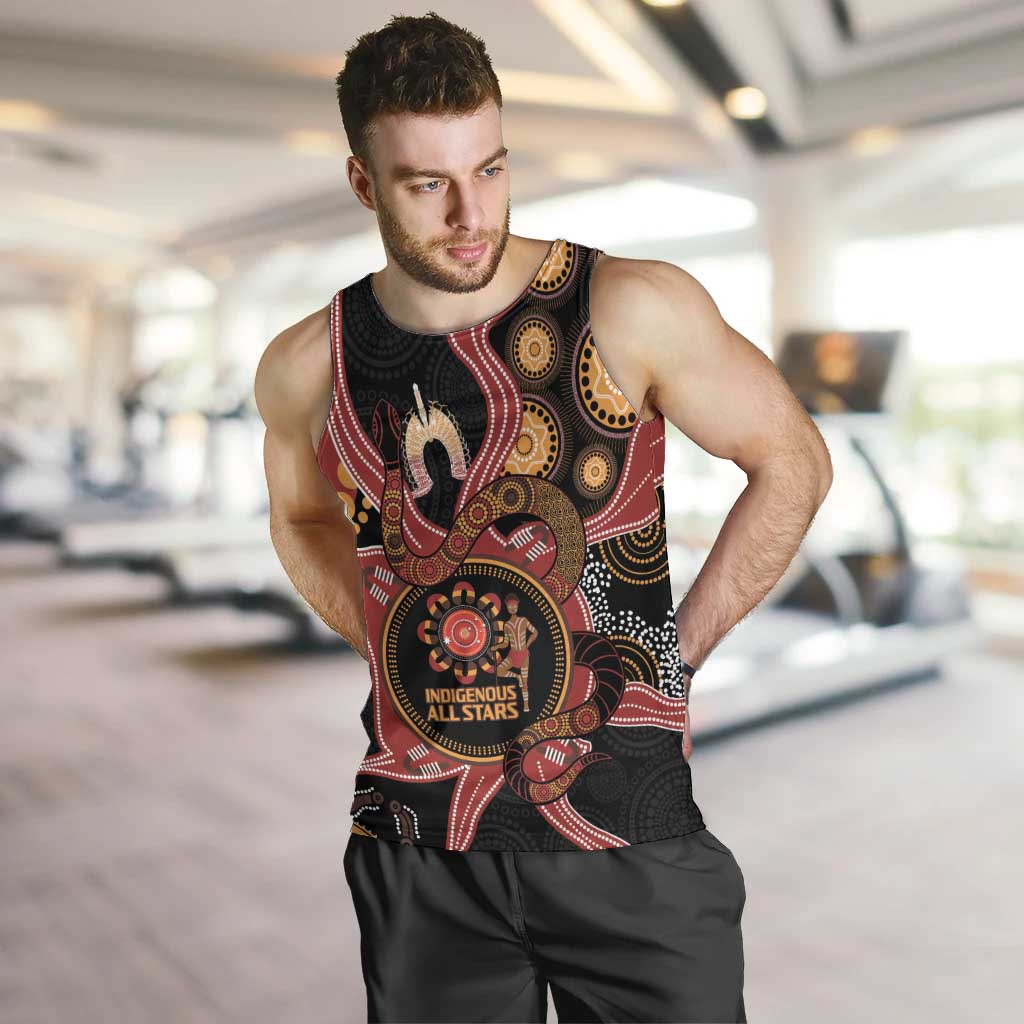 Custom Australia Indigenous Rugby Men Tank Top 2024 Aboriginal All Stars - Vibe Hoodie Shop