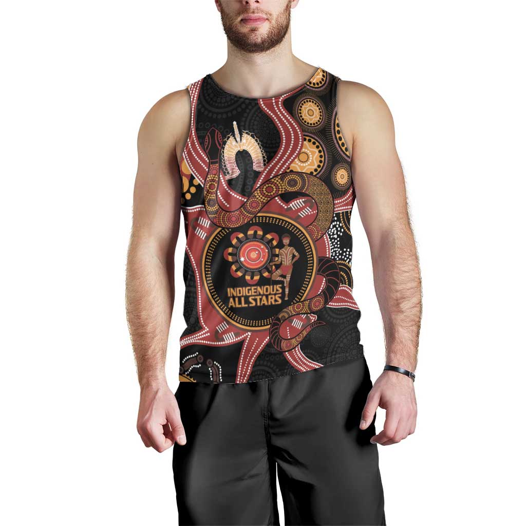 Custom Australia Indigenous Rugby Men Tank Top 2024 Aboriginal All Stars - Vibe Hoodie Shop