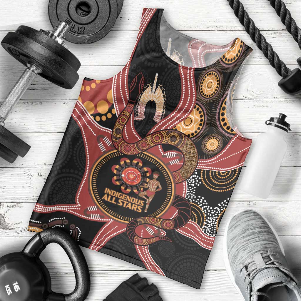 Custom Australia Indigenous Rugby Men Tank Top 2024 Aboriginal All Stars - Vibe Hoodie Shop