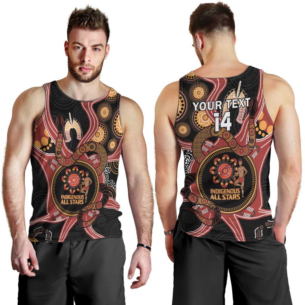 Custom Australia Indigenous Rugby Men Tank Top 2024 Aboriginal All Stars - Vibe Hoodie Shop