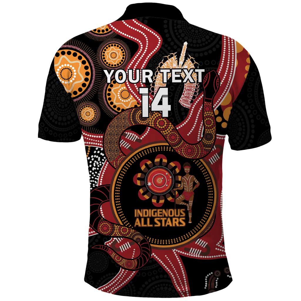 Custom Australia Indigenous Rugby Polo Shirt 2024 Aboriginal All Stars - Vibe Hoodie Shop