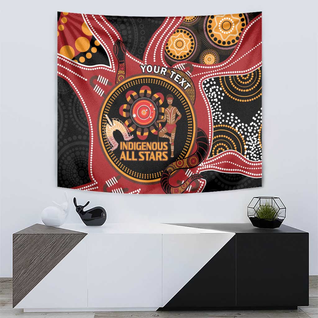 Custom Australia Indigenous Rugby Tapestry 2024 Aboriginal All Stars - Vibe Hoodie Shop