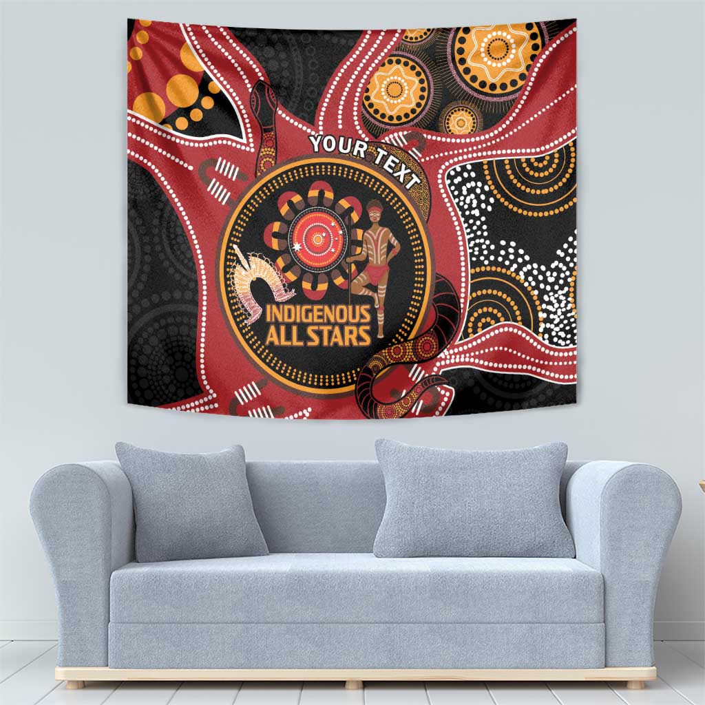 Custom Australia Indigenous Rugby Tapestry 2024 Aboriginal All Stars - Vibe Hoodie Shop