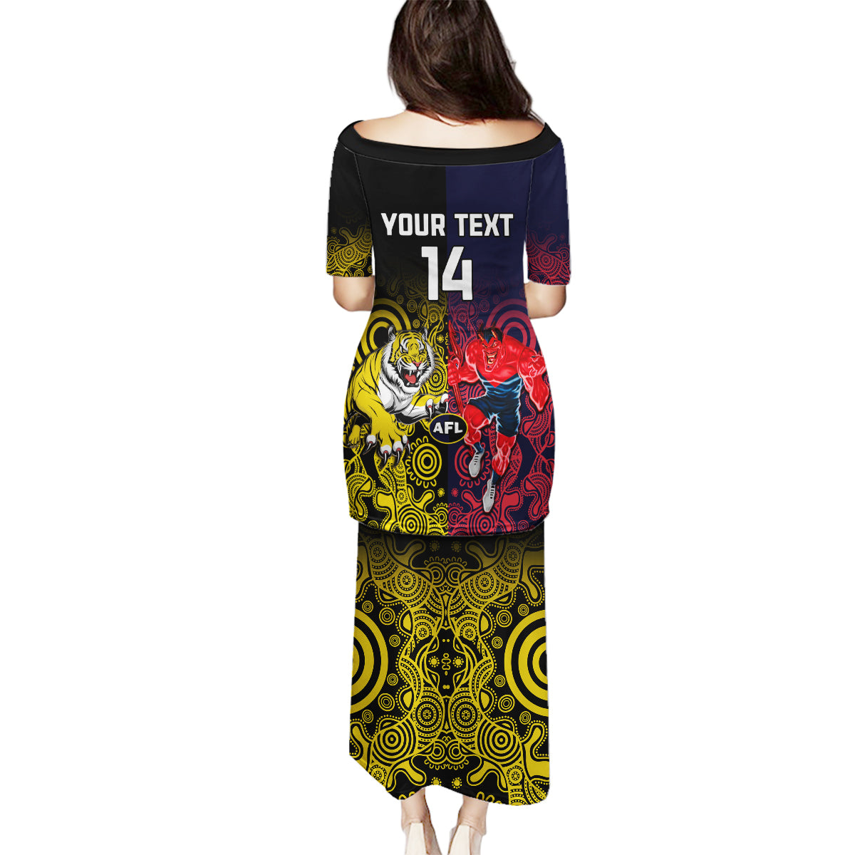 custom-demons-and-tigers-football-family-matching-puletasi-dress-and-hawaiian-shirt-2023-together-indigenous-art