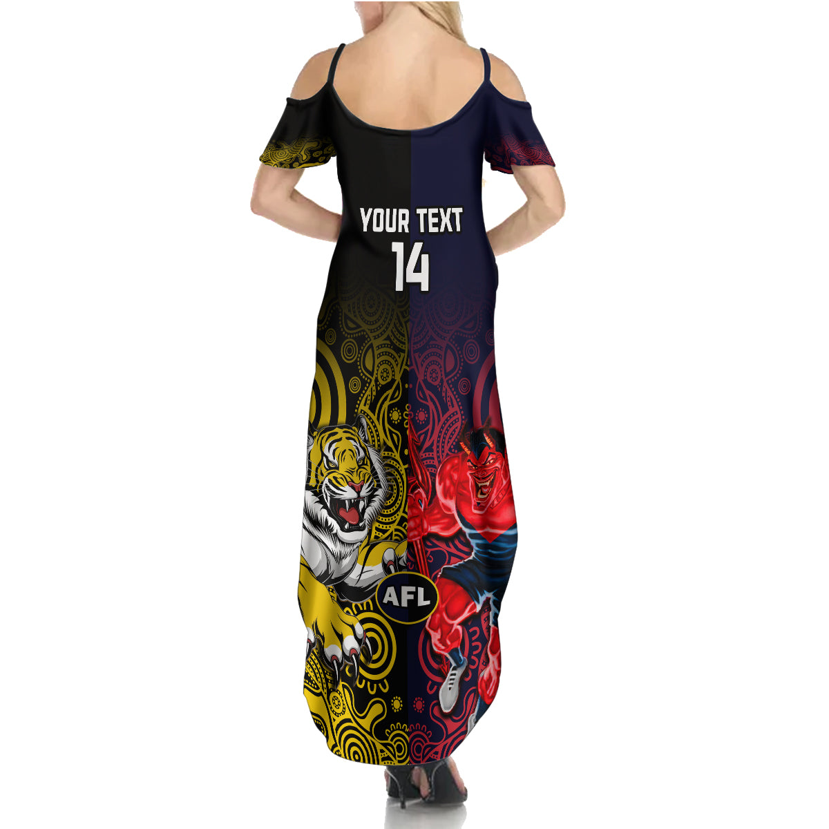 custom-demons-and-tigers-football-family-matching-summer-maxi-dress-and-hawaiian-shirt-2023-together-indigenous-art