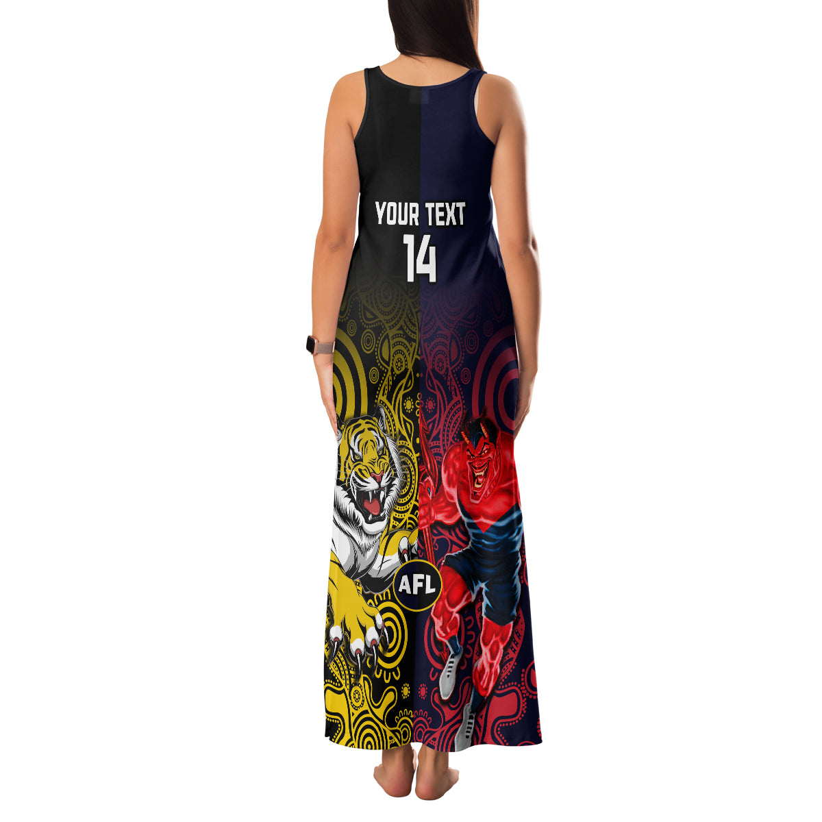 custom-demons-and-tigers-football-family-matching-tank-maxi-dress-and-hawaiian-shirt-2023-together-indigenous-art