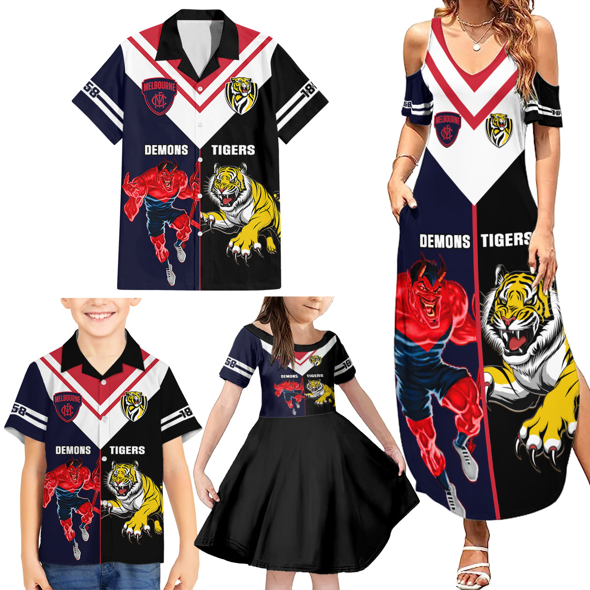 custom-demons-and-tigers-football-family-matching-summer-maxi-dress-and-hawaiian-shirt-2023-together-sporty-version