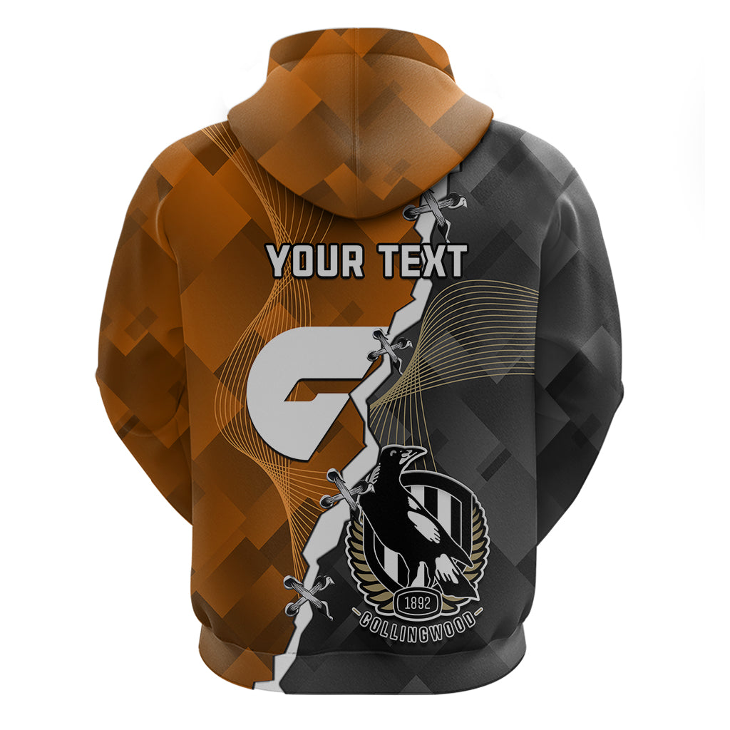 Personalised Collingwood And Giants Football Hoodie 2023 Together Sporty Style - Vibe Hoodie Shop
