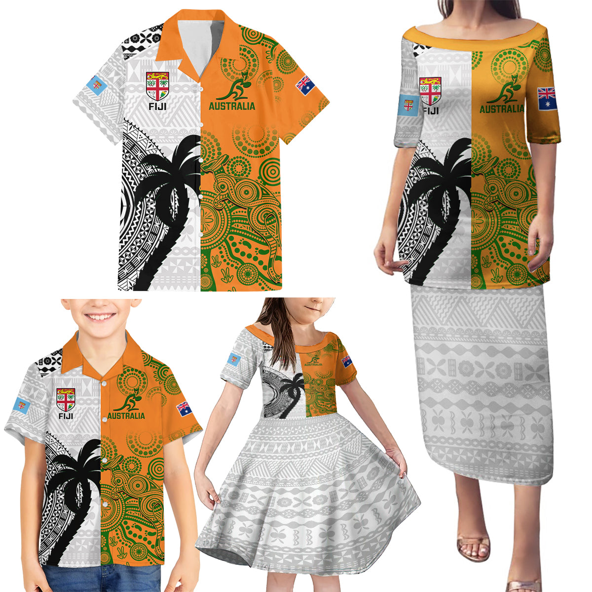 custom-fiji-and-australia-rugby-family-matching-puletasi-dress-and-hawaiian-shirt-2023-world-cup-aboriginal-mix-tapa-pattern