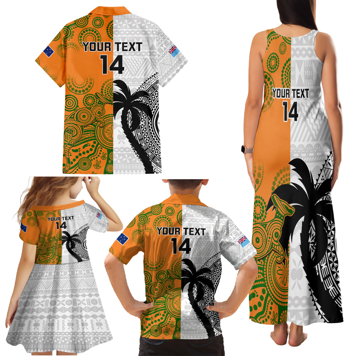 custom-fiji-and-australia-rugby-family-matching-tank-maxi-dress-and-hawaiian-shirt-2023-world-cup-aboriginal-mix-tapa-pattern