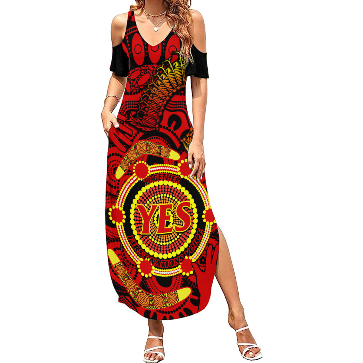 australia-walk-for-yes-summer-maxi-dress-say-yes-to-australian-indigenous-voice