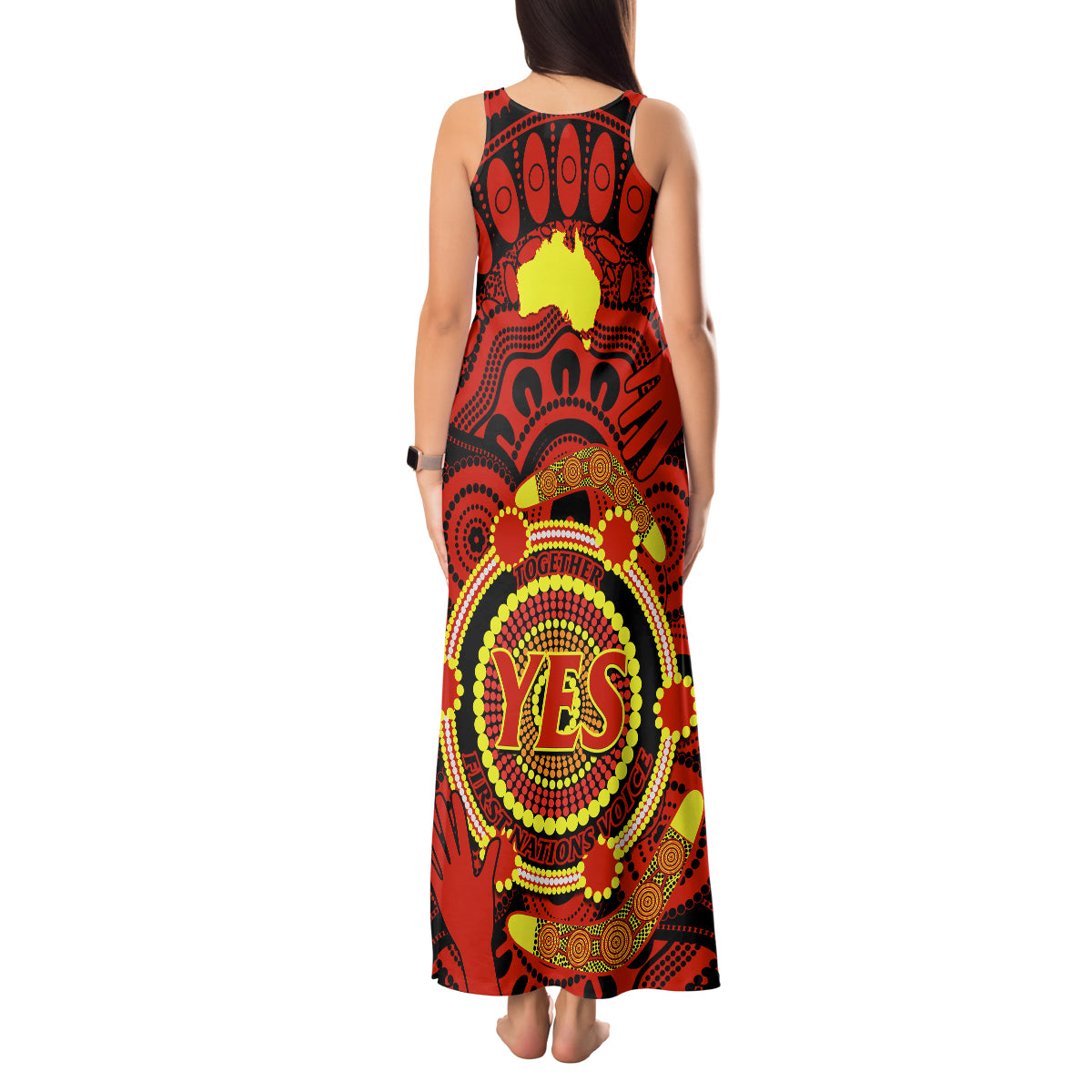 australia-walk-for-yes-tank-maxi-dress-say-yes-to-australian-indigenous-voice