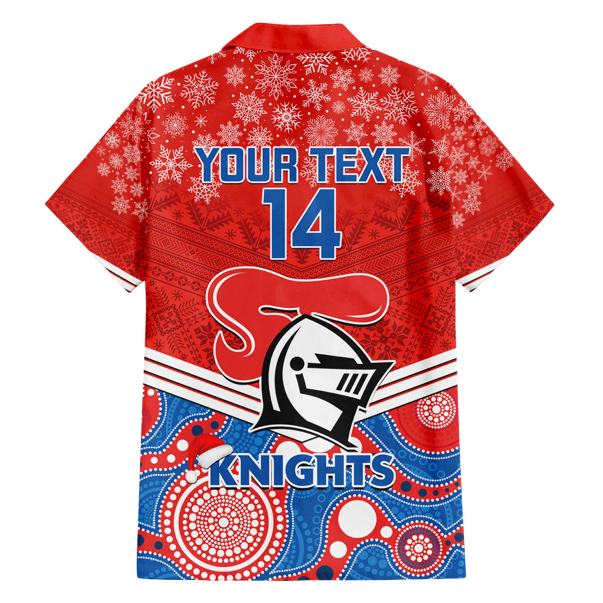 custom-knights-rugby-christmas-family-matching-long-sleeve-bodycon-dress-and-hawaiian-shirt-merry-xmas-2023-mix-aboriginal-art