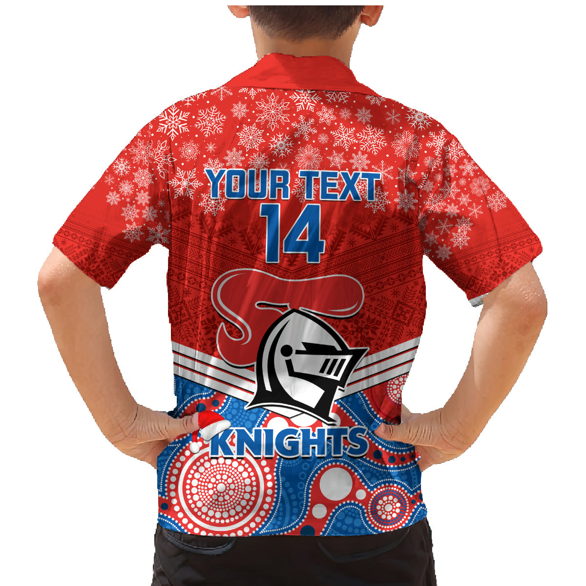 custom-knights-rugby-christmas-family-matching-mermaid-dress-and-hawaiian-shirt-merry-xmas-2023-mix-aboriginal-art