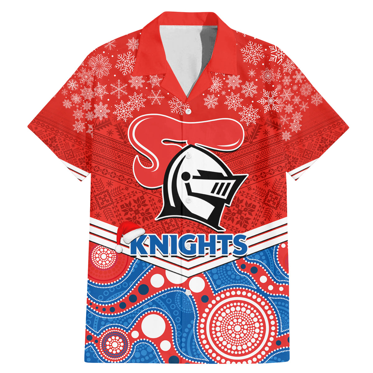 custom-knights-rugby-christmas-family-matching-mermaid-dress-and-hawaiian-shirt-merry-xmas-2023-mix-aboriginal-art