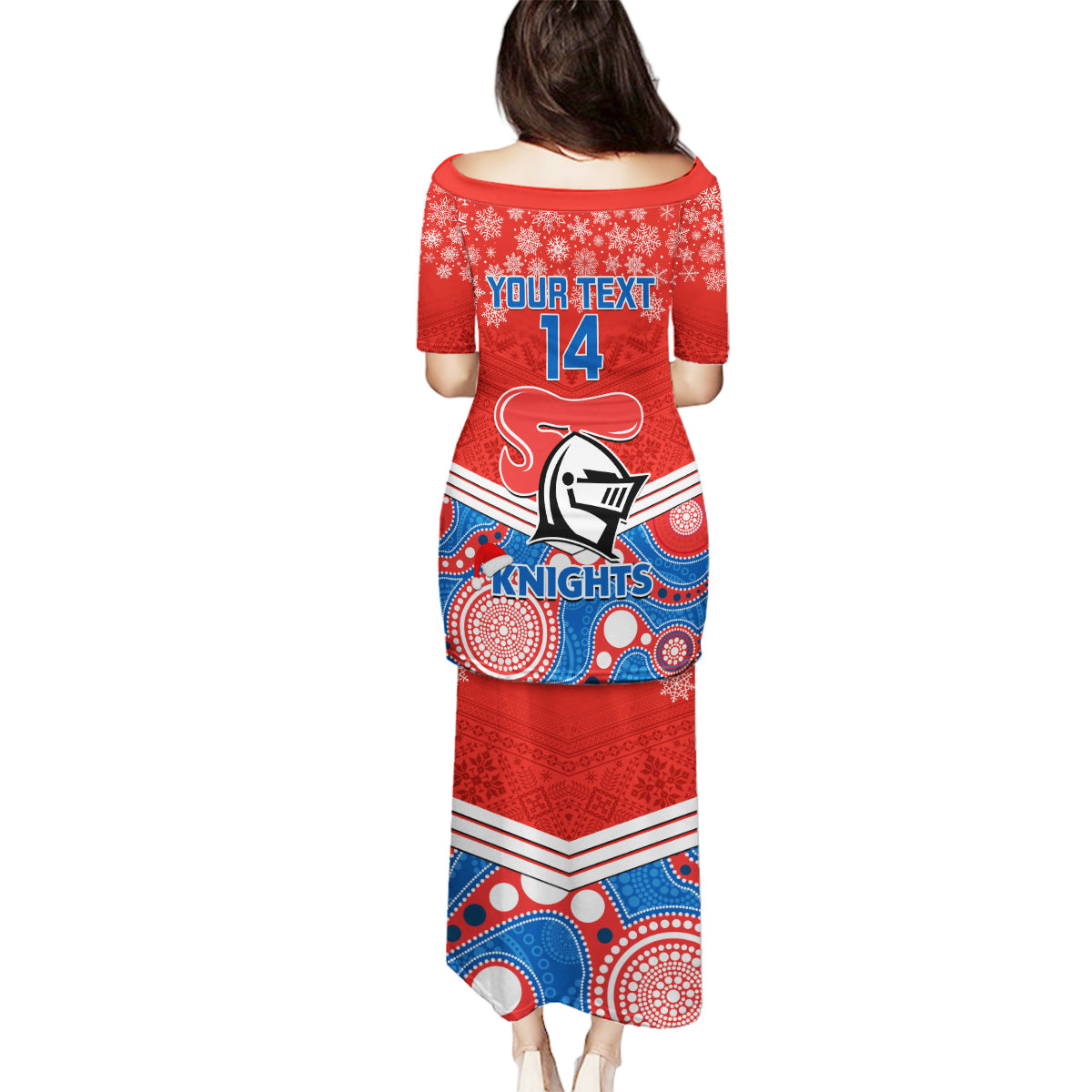 custom-knights-rugby-christmas-family-matching-puletasi-dress-and-hawaiian-shirt-merry-xmas-2023-mix-aboriginal-art