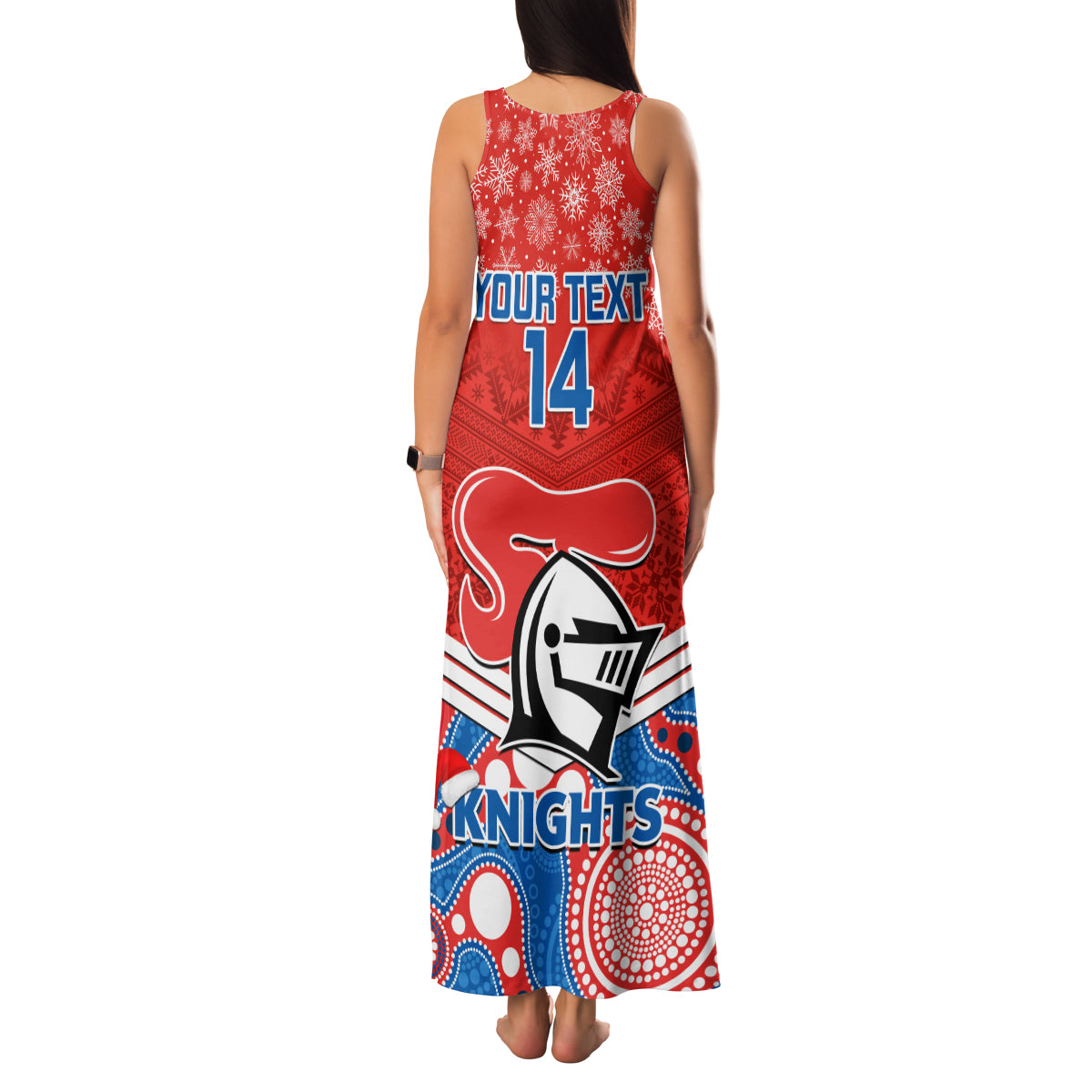 custom-knights-rugby-christmas-family-matching-tank-maxi-dress-and-hawaiian-shirt-merry-xmas-2023-mix-aboriginal-art