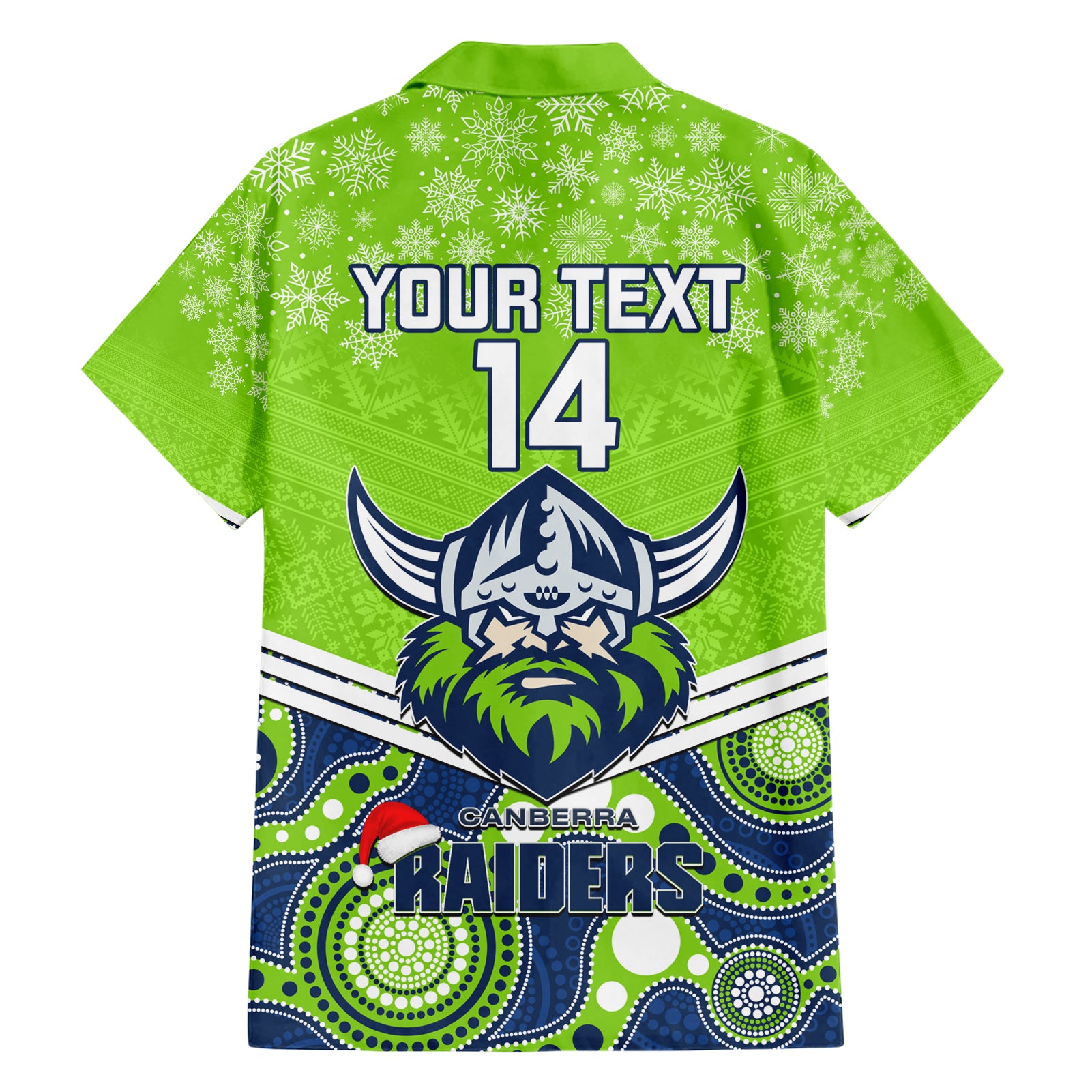 Custom Raiders Rugby Christmas Hawaiian Shirt Merry Xmas 2023 Mix Aboriginal Art - Vibe Hoodie Shop