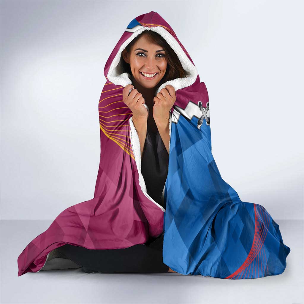Custom Broncos And Knights Rugby Hooded Blanket Dynamic Version