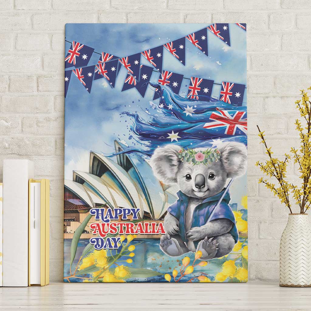 Koala Australia Day Canvas Wall Art Proud Aussie Sydney Opera House