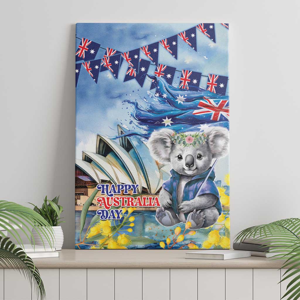 Koala Australia Day Canvas Wall Art Proud Aussie Sydney Opera House