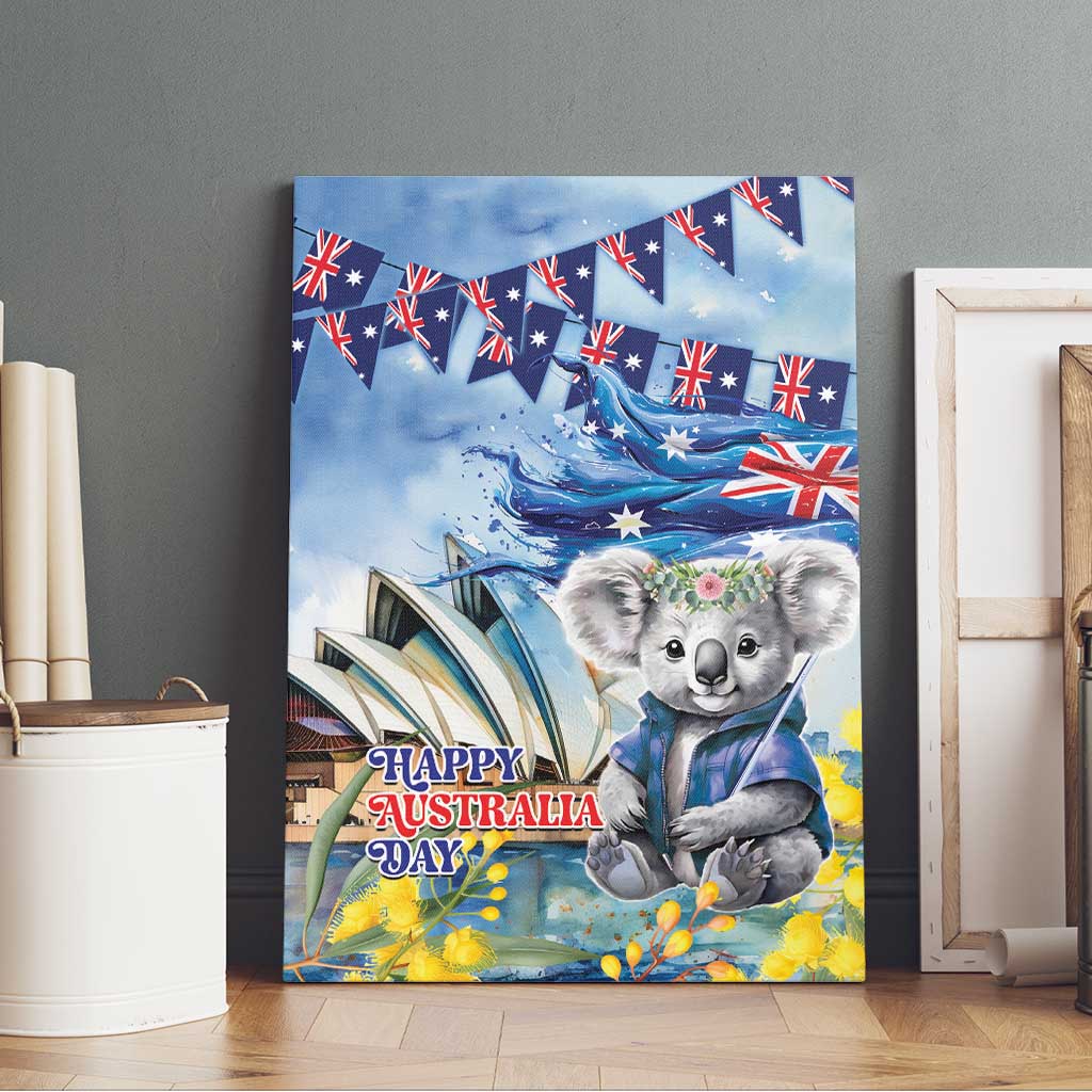 Koala Australia Day Canvas Wall Art Proud Aussie Sydney Opera House