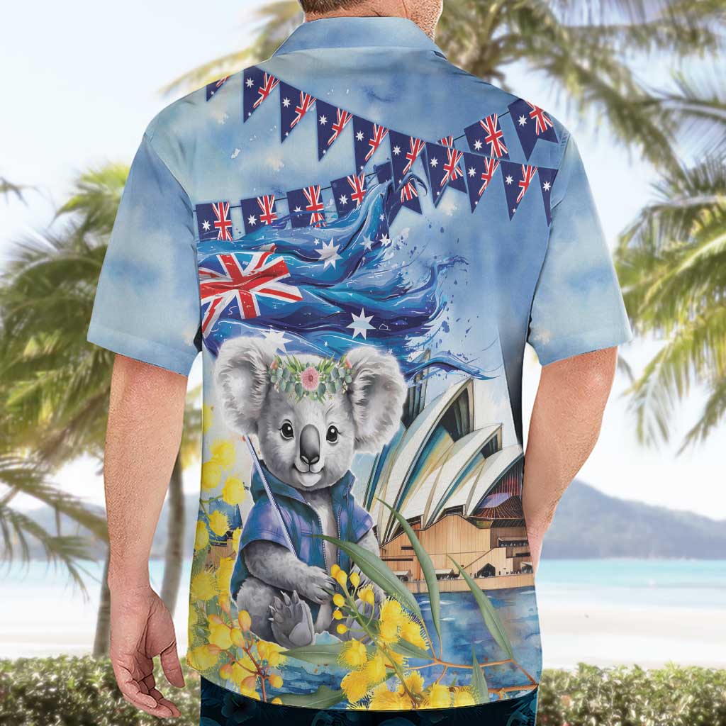 Koala Australia Day Hawaiian Shirt Proud Aussie Sydney Opera House - Vibe Hoodie Shop