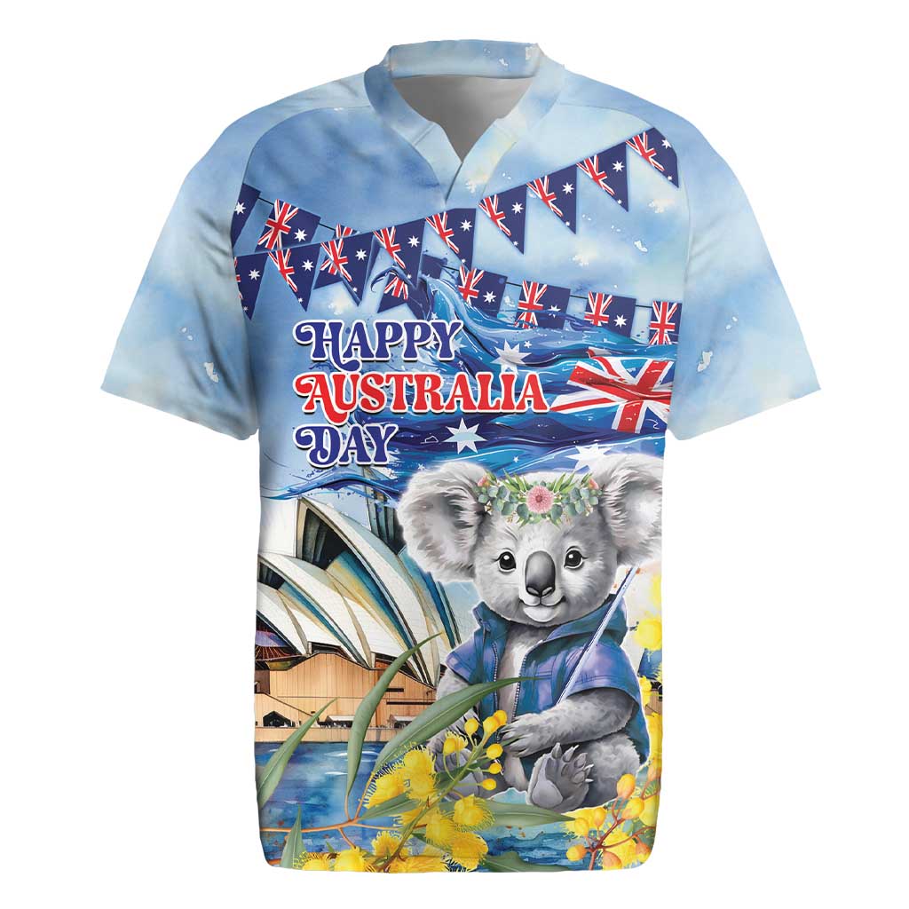 Koala Australia Day Rugby Jersey Proud Aussie Sydney Opera House