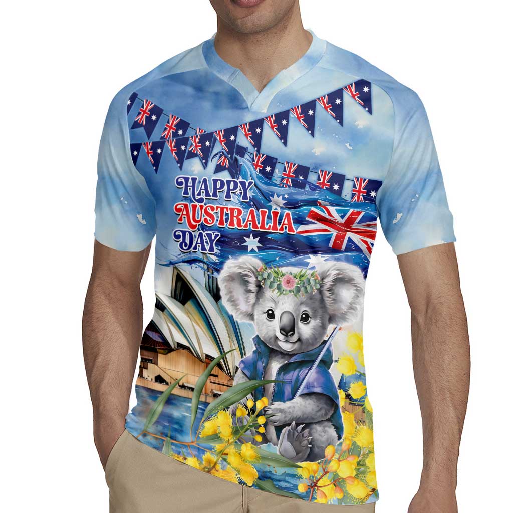 Koala Australia Day Rugby Jersey Proud Aussie Sydney Opera House