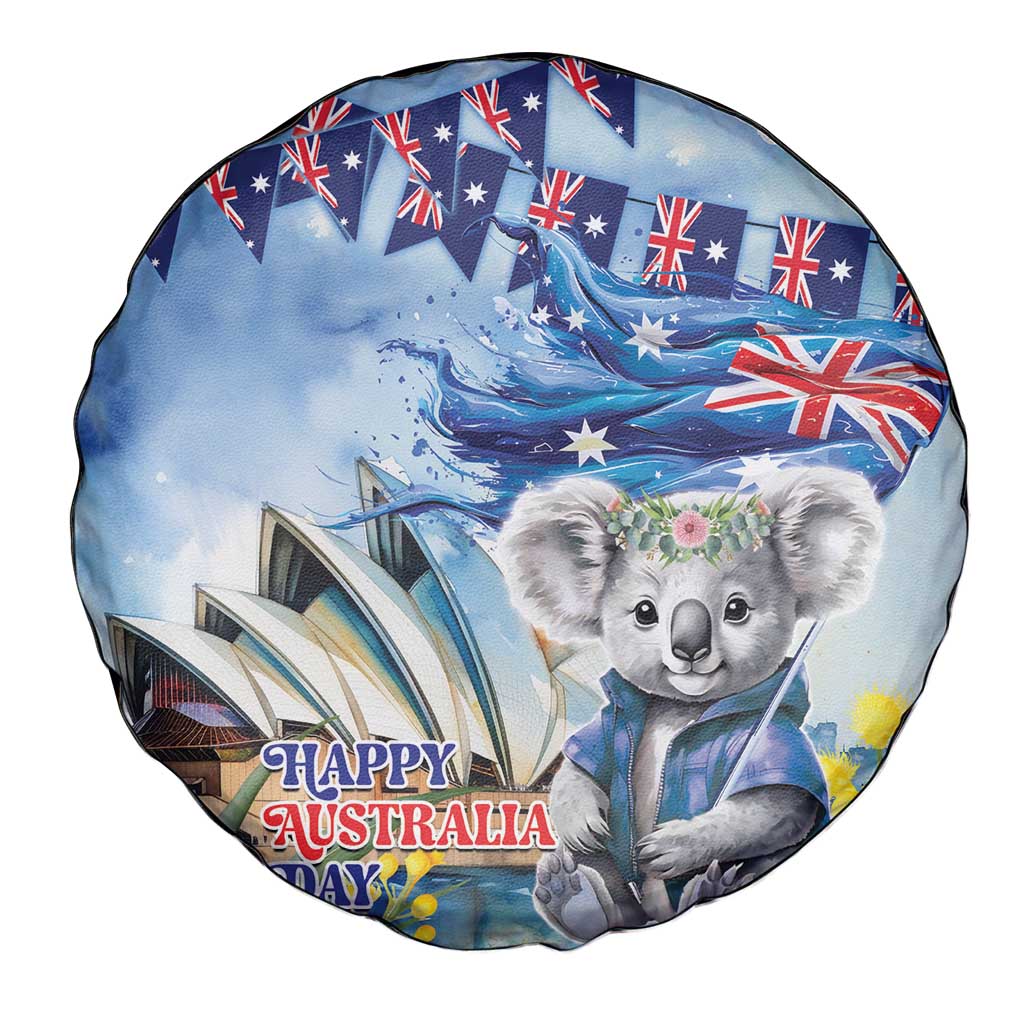 Koala Australia Day Spare Tire Cover Proud Aussie Sydney Opera House - Vibe Hoodie Shop