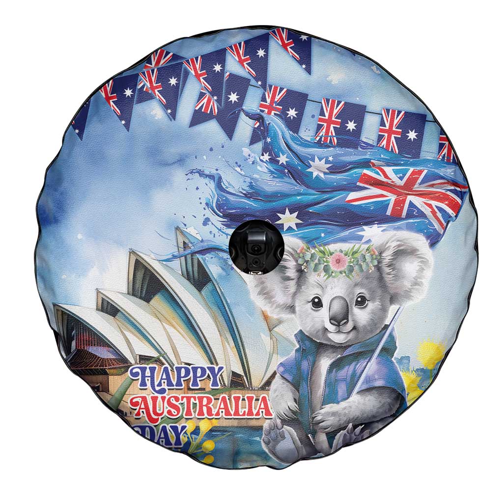 Koala Australia Day Spare Tire Cover Proud Aussie Sydney Opera House - Vibe Hoodie Shop