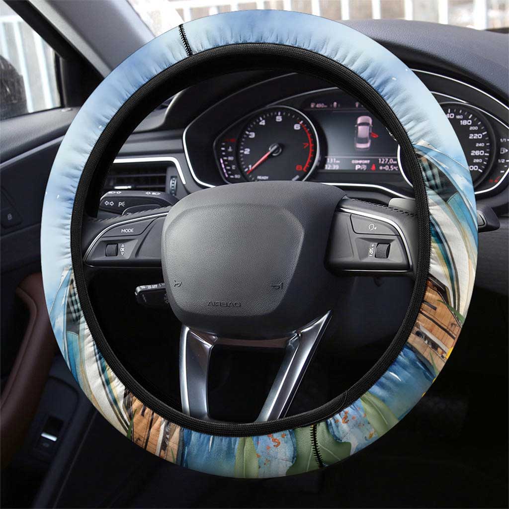 Koala Australia Day Steering Wheel Cover Proud Aussie Sydney Opera House