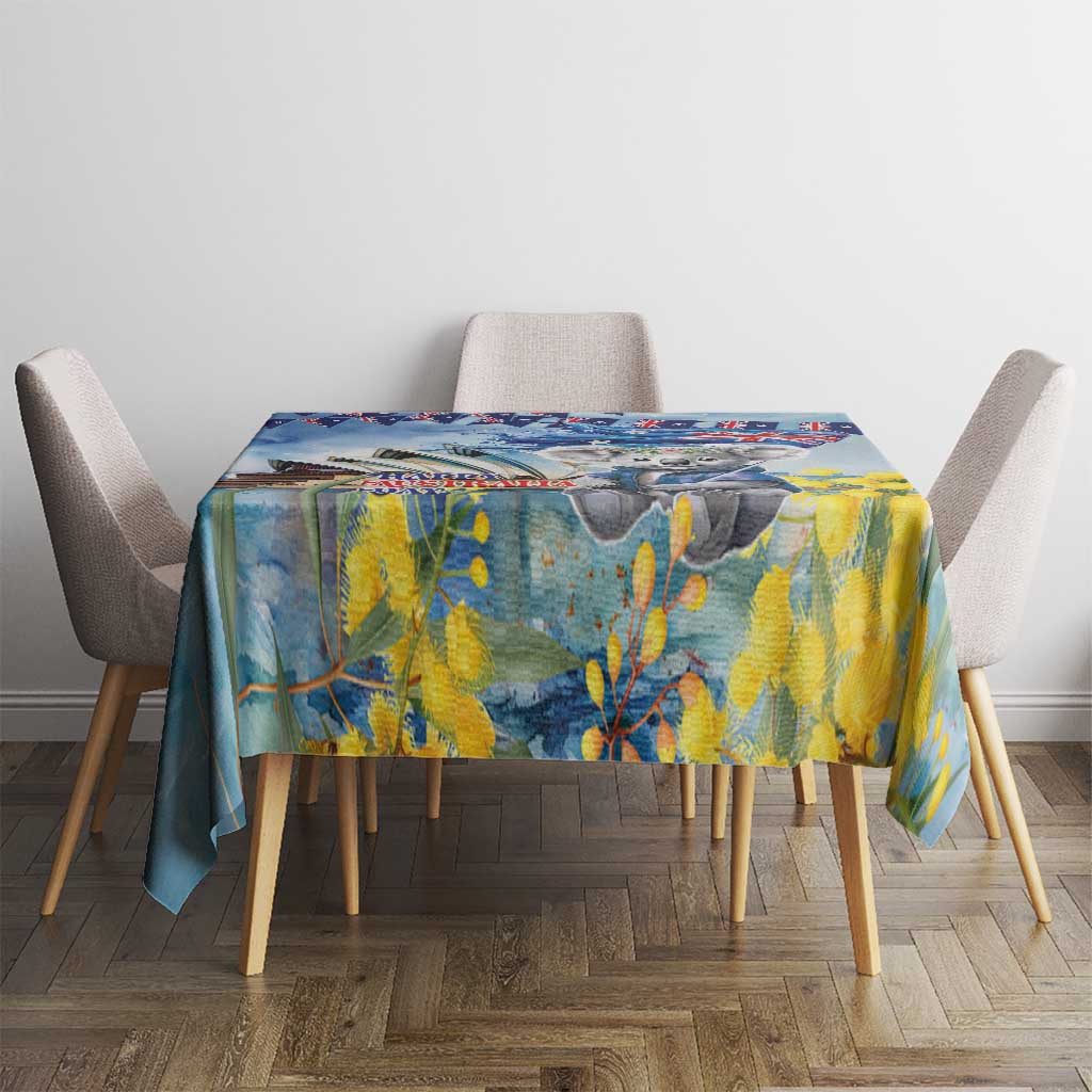 Koala Australia Day Tablecloth Proud Aussie Sydney Opera House