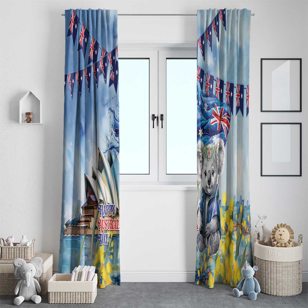 Koala Australia Day Window Curtain Proud Aussie Sydney Opera House