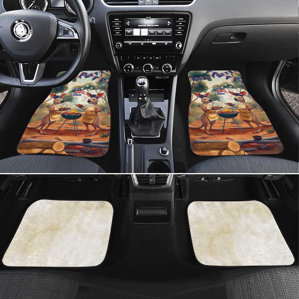 Kangaroos Australia Day Car Mats It's Barbecue Time