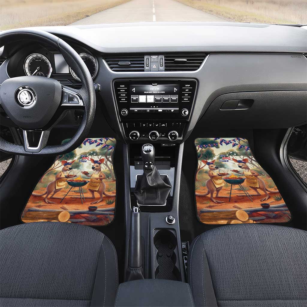 Kangaroos Australia Day Car Mats It's Barbecue Time