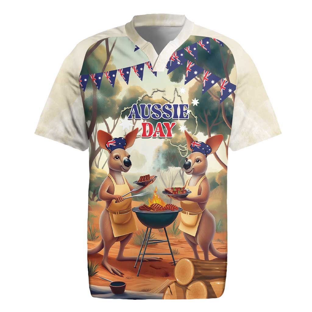 Kangaroos Australia Day Rugby Jersey It's Barbecue Time