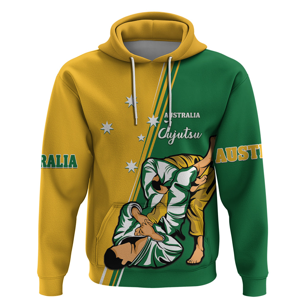 Australia Jujitsu Hoodie Tap Out Or Pass Out National Color - Vibe Hoodie Shop