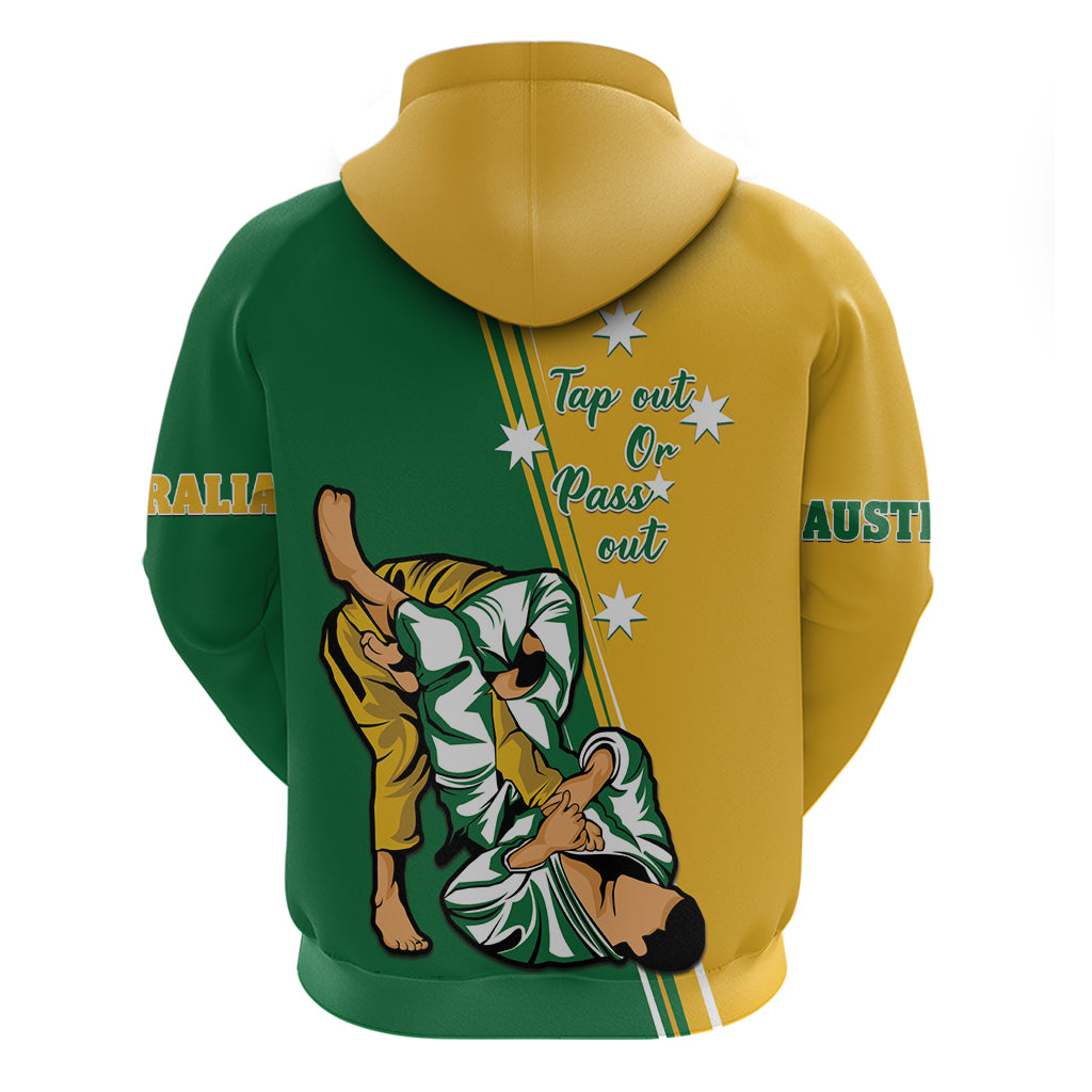 Australia Jujitsu Hoodie Tap Out Or Pass Out National Color - Vibe Hoodie Shop